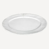 White Platter with embossed dragonfly detail