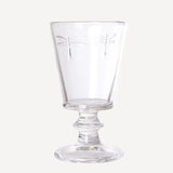 Dragonfly wine glass sold as a set of 4 from French Country