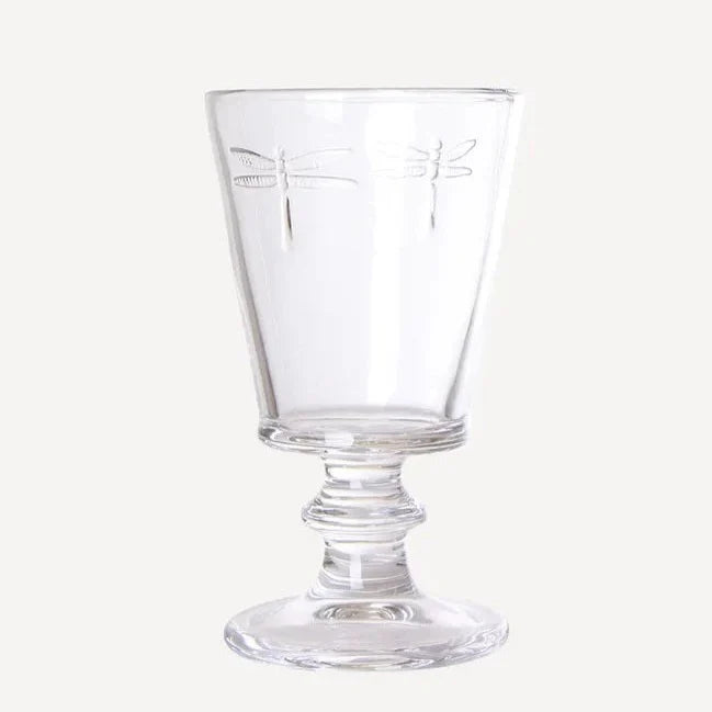 Dragonfly wine glass sold as a set of 4 from French Country