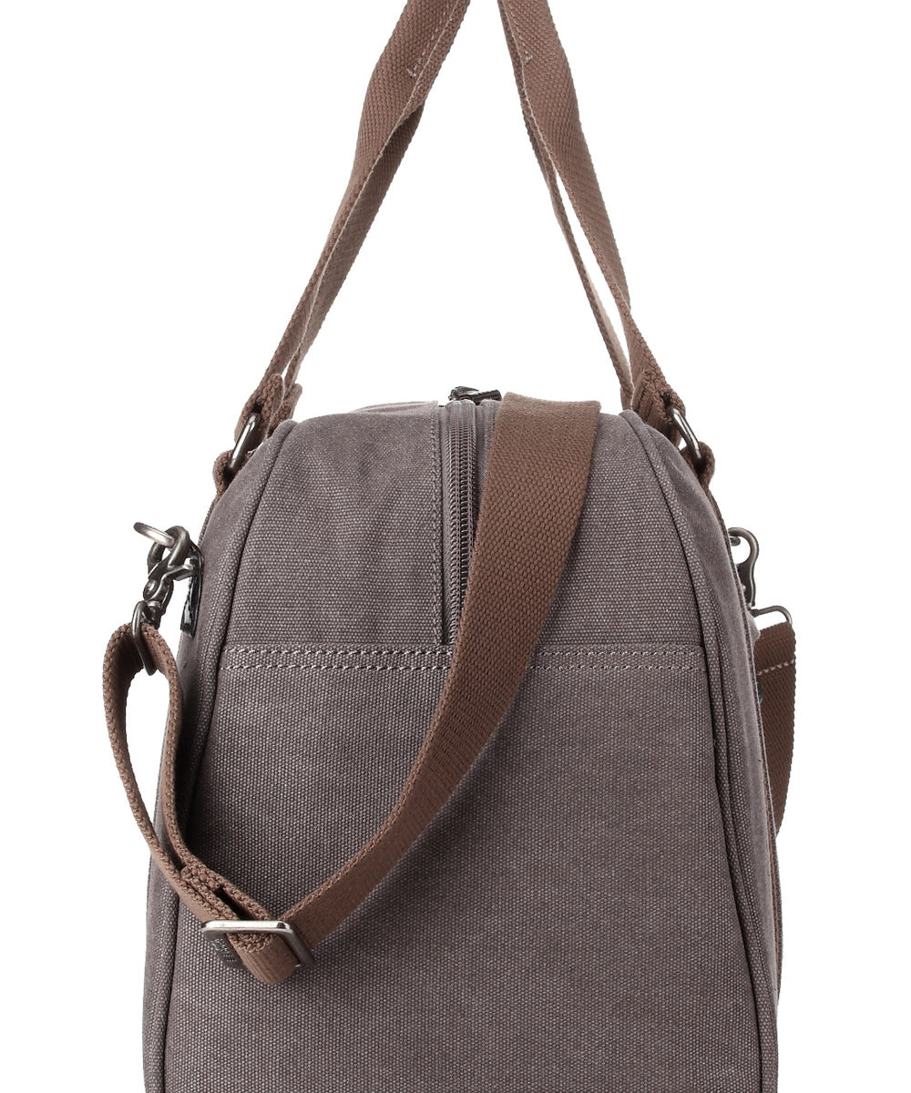 Explorer hold all carry bag or overnight bag Charcoal end view