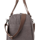 Explorer hold all carry bag or overnight bag Charcoal end view