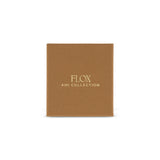 Flox compact mirror in flox distinctive artwork. Opens up to one regular mirror and one magnifying mirror,, Presented in a gift box