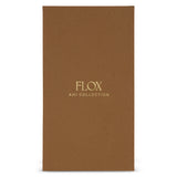 Flox Keycharm featuring a gold coloured metal tui and vegan leather tui and leaf in gift box