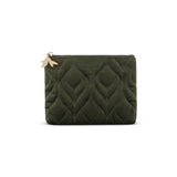 Flox midi dark green velvet purse
