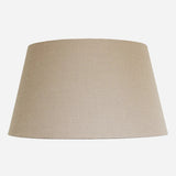 Tapered Drum shape lampshade measuring 51cm Diameter in a Flax Weave Taupe coloured Linen at Cerise