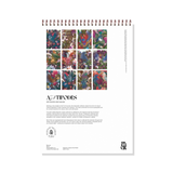 The  of the Flox Antipodes 2027 Calendar  is a New Zealand art calendar featuring Flox’s vibrant botanical illustrations inspired by the flora and fauna of Aotearoa at Cerise Spiral Bound, easy to hang, featuring twelve different artworks and with clear month by month grids, the Flox design is a  stunning introduction to a beautiful 2027 wall calendar and gift for lovers of New Zealand art, contemporary illustration, native plants, birds and nature.