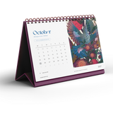 The Flox 2027 Antipodes Desktop Calendar is a colourful New Zealand desk calendar featuring Flox’s signature botanical artwork inspired by Aotearoa’s native flora and fauna at Cerise. Shows  a month per page including a Flox illustration and monthly grid with both New Zealand and Austrailia holidays.  A practical and beautiful 2027 desktop calendar for home or office, and a thoughtful gift for lovers of New Zealand art, nature and contemporary illustration.