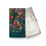 Flox Antipodes Tui & Kingfisher Puzzle at Cerise with a reuseable fabric storage bag