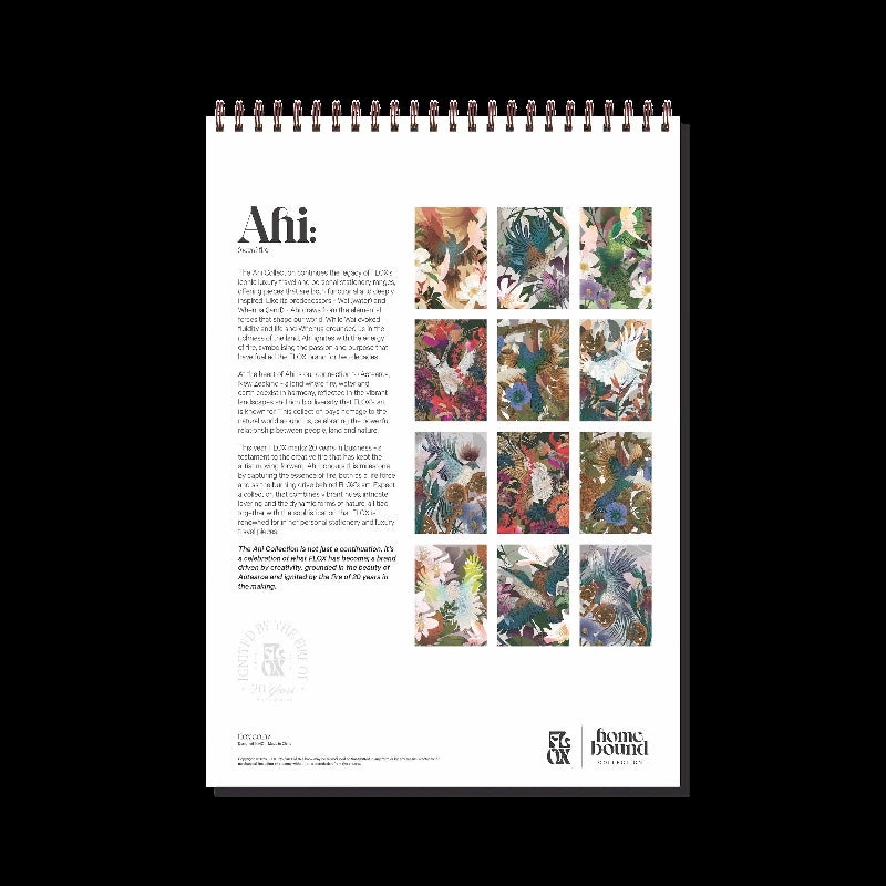 Flox branded 2026 calendar featuring 12 FLOX artworks