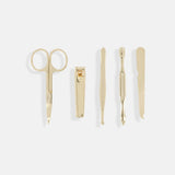 Designed for holidays, weekends away and everyday use, the FLOX Antipodes Travel Manicure Set is a handy addition to your handbag, overnight bag or suitcase. Included five manicure tools including scissors, file, clippers, and cuticle tool, each neatly fixed in place to prevent movement while travelling. Its compact design makes it easy to take your nail-care essentials with you without taking up unnecessary space.