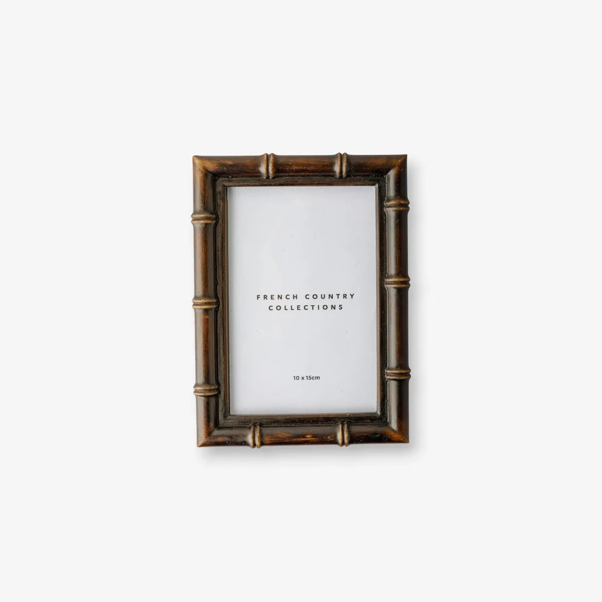 French Country Bamboo design Photo Frame in DArk Brown at Cerise.  Takes a 4 x 6 photo.