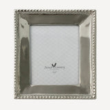 French Country Beaded Nickel Frame at Cerise.  Finished in silver and takes a 3 x 4 inch photo.