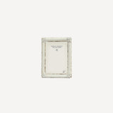 French Country Brocante white metal  rectangular photo frame at Cerise.  Takes a 3.5 x 5 inch photo