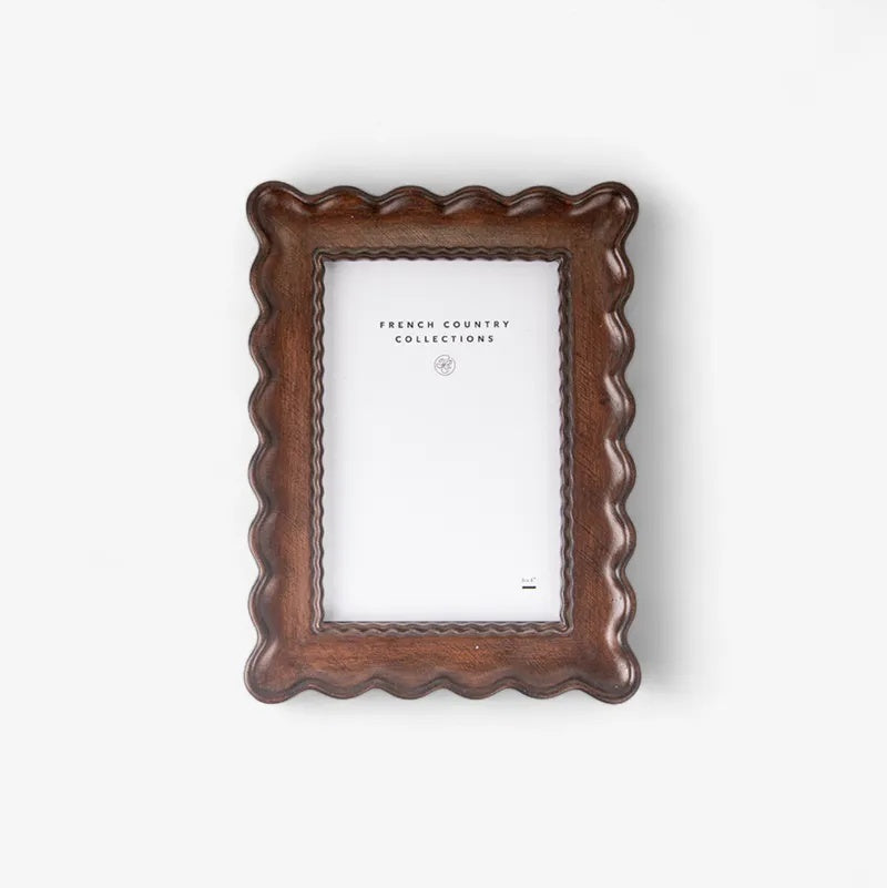 French Country Chestnut Wavy Photo Frame at Cerise.  Holda a 4 x 6 inch photograph.  A great man gift!