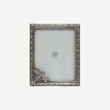 French Country Dragonfly Photo Frame at Cerise.  Made from solid brass with a silver finish.  Holds a 6 x 4 inch photo.