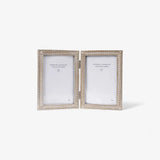 French Country Eleanor Double Photo Frame in silver finish at Cerise