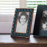 French Country Jade Squares photo frame at Cerise.  Holds a 4 x 6 inch picture.