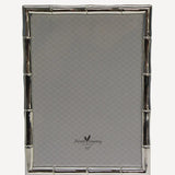 Lina faux bamboo style photo frame from French Country Collectiohns.  Silver plated to fit a 5x7 photo at 