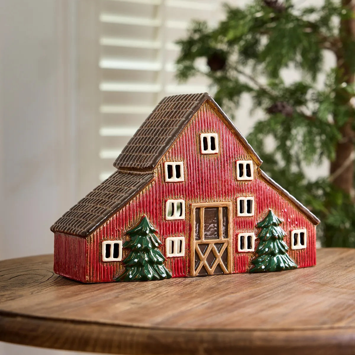 French Country Nordgard Storlek Barn Tealight House at Cerise