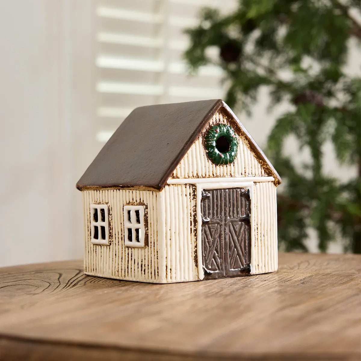 French Country Nordard stable with wreath at Cerise