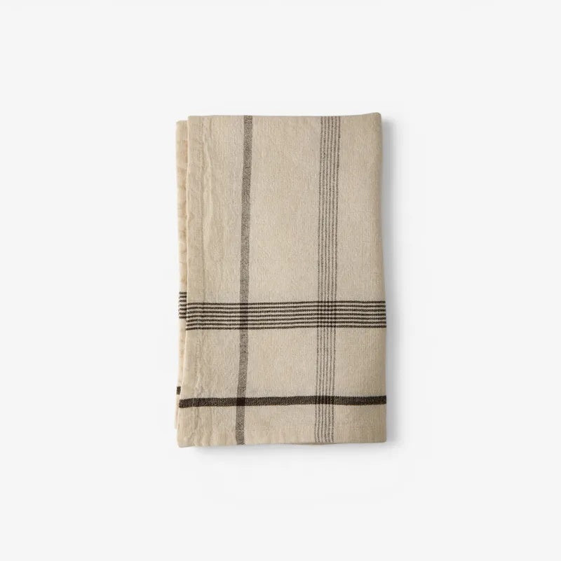 French country Salon LInen Cotton Teatowel in earthy colours at Cerise.