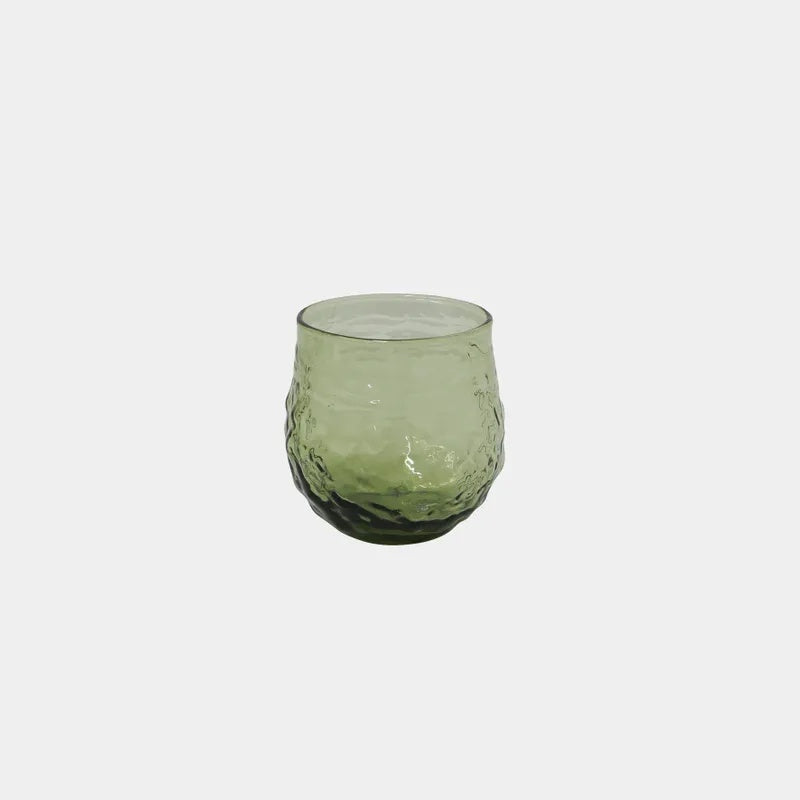 French Country Serena Glass Tumber in Green at Cerise
