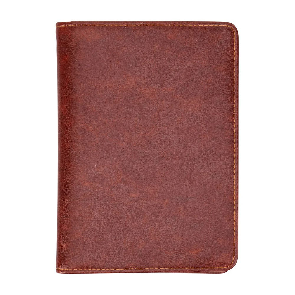 Gentlmans Travel wallet indark brown vegan leather