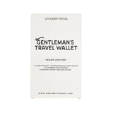 Gentlmans Travel wallet indark brown vegan leather
