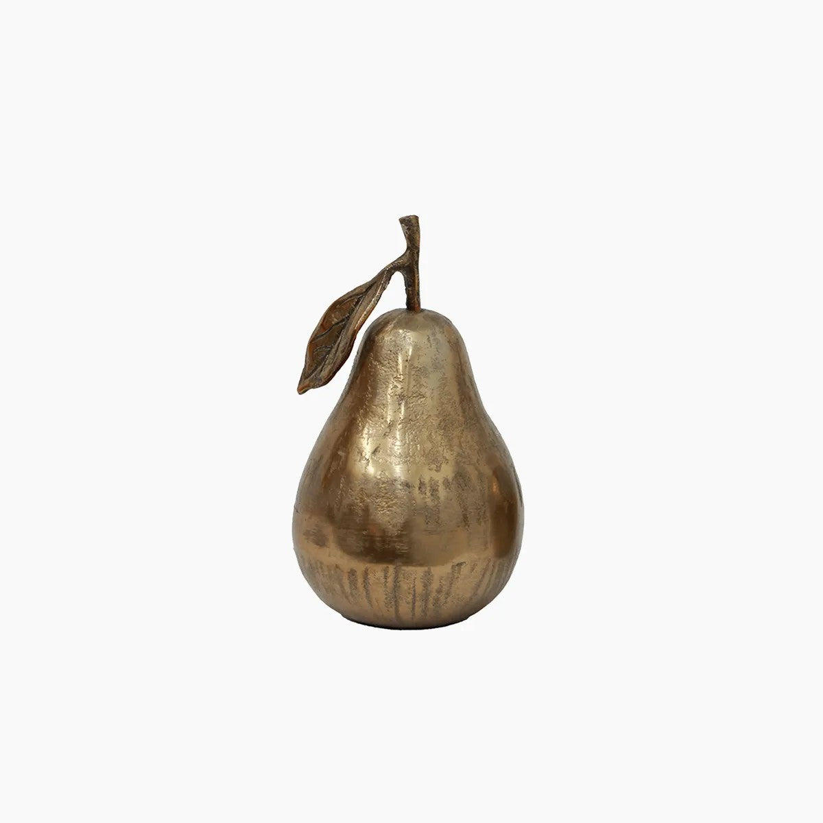 Champagne gold coloured metal decorative pear