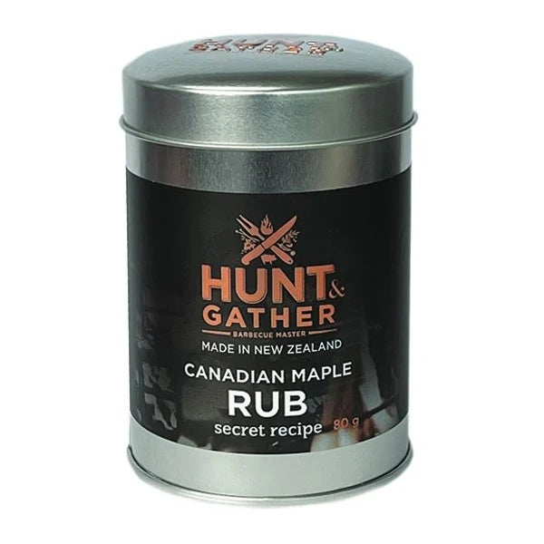 Hunt & Gather Canadian Maple Rub 80g sweet and savoury BBQ seasoning