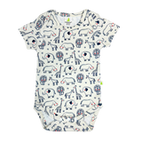 Imababy short sleeve Bodysuit in Sarafi Parade at Cerise