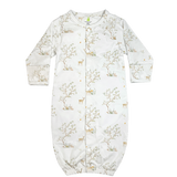 Imababy convertible Sleepsuit in Woodland Deer design at Cerise