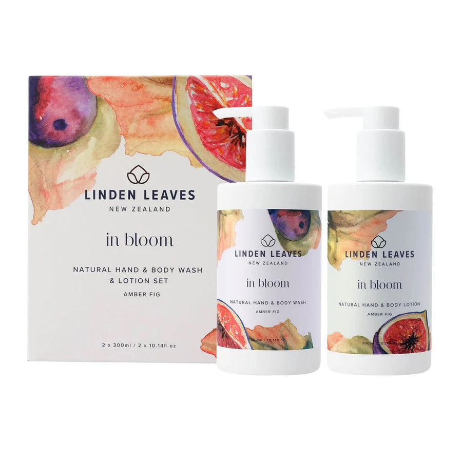 In bloom wWash and lotion set amber fig fragrance