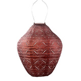 copper oloured lantern mandela jar design