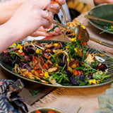 Jardin green serving platter for salads