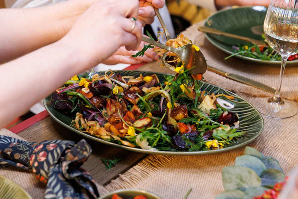 Jardin green serving platter for salads