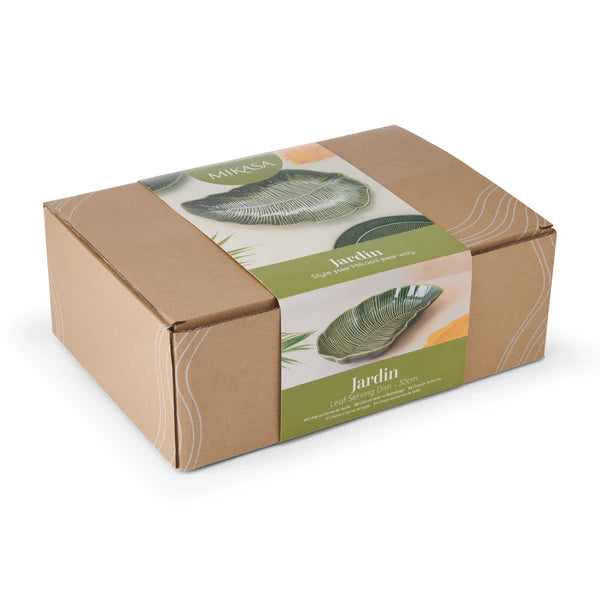 Jardin Leaf shaped serving dish gift boxed