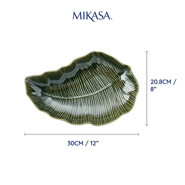 Jardin Leaf Shaped serving dish dimensions