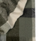 Kinloc Throw in Spruce colourway made from NZ Wool in a stunning green plaid pattern.