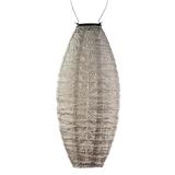 Lumz solar lantern long oval 20cm Light Taupe Folia