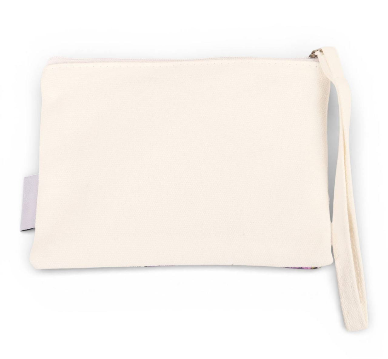 La La Land Bountiful Harest Coin Purse made from thick cotton with a natural coloured back at Cerise
