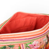Bountiful Harvest quilted shoulder bag with secure zip pocket at Cerise