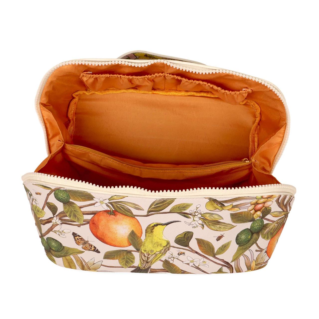 La La Land Golden Hour cosmetic bag featuring fully illustrated exterior design and sturdy zip closure at Cerise