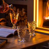 The La Rochere Lyonnais Glass collectionshowing the stemmed wine glass and cup (tumbler) short water glass at Cerise NZ