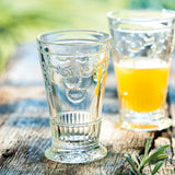 La Rochere Versailles long Drink Glasses with borque motifs, scrolls, flowers and scallop designs made in France, dishwasher safe at Cerise NZ