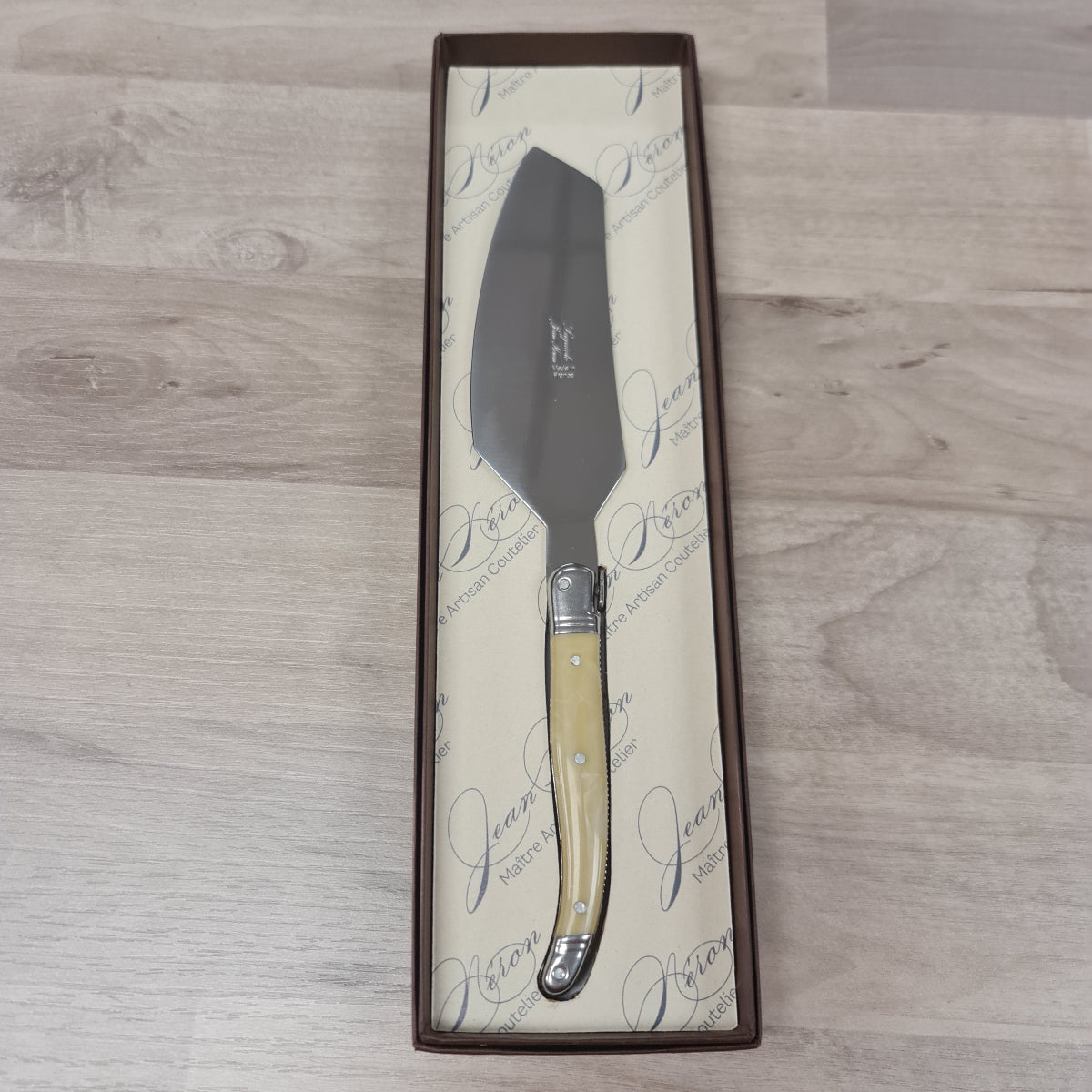 Laguiole Sliver with Horn coloured Handle in gift box at Cerise NZ