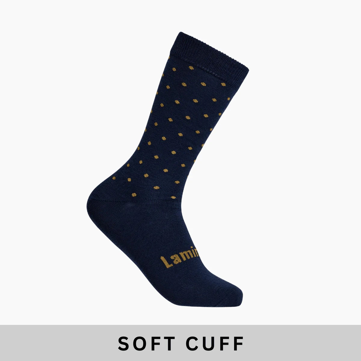 Lamington Merino Soft Cuff Man Socks in Navy Blue at Cerise.