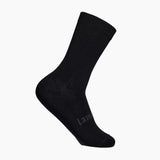 Lamington Merino NZ made black crew socks for men.