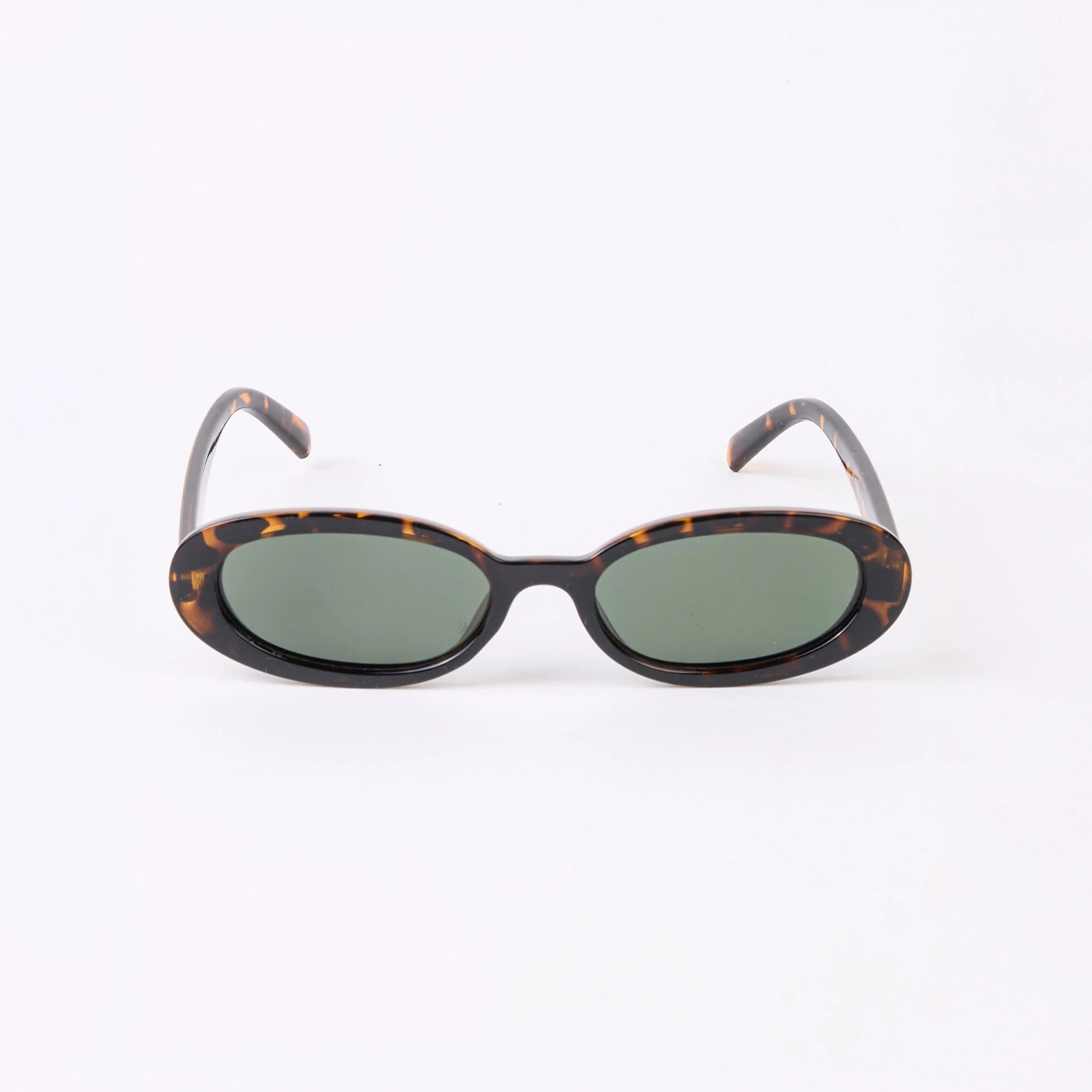 Tortoise Shell coloured oval sunglasses