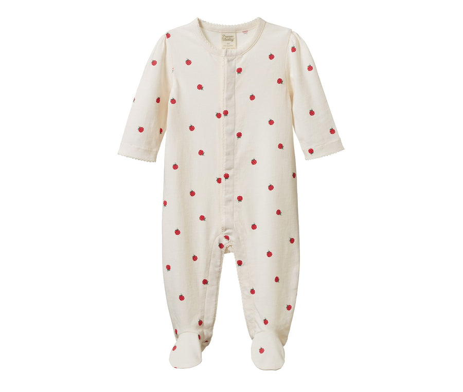 Nature Baby Lucy Suit in Raspberry Print